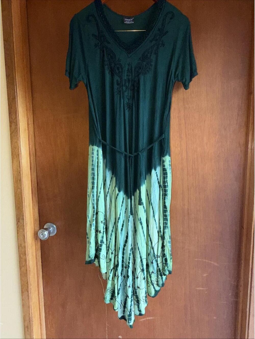 Sakkas Viveka Embroidered Caftan Dress One Size